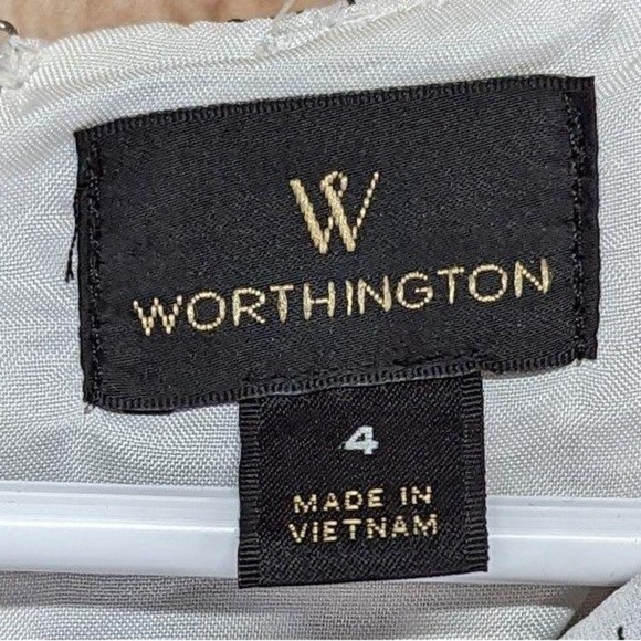 Worthington pleated color shift above knee dress size 4 - Picture 3 of 6